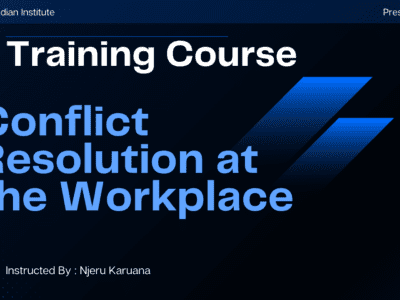 Conflict Resolution at the Workplace courses in Kenya